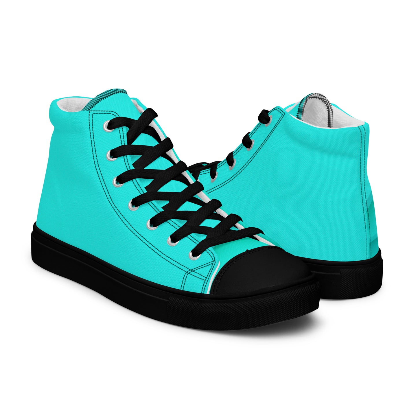 High-Top Damen Sneaker Himmelblau