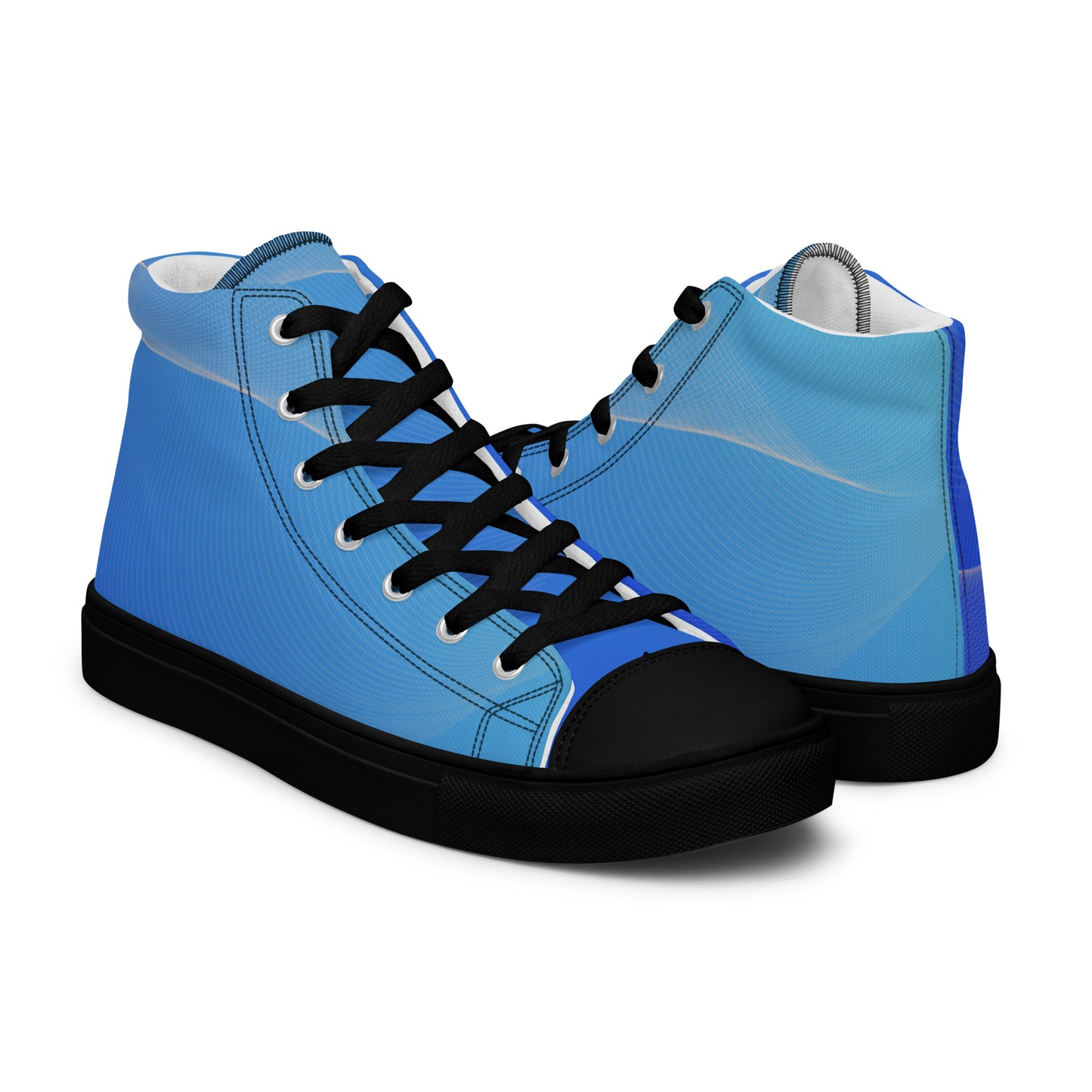 High-Top Damen Sneaker blue tone