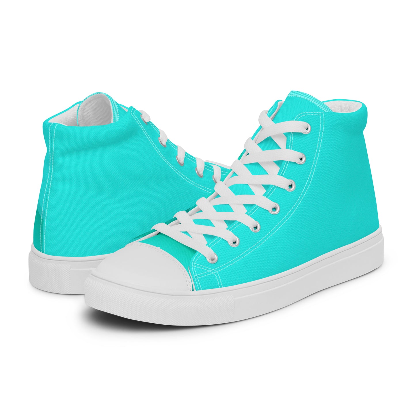 High-Top Damen Sneaker Himmelblau