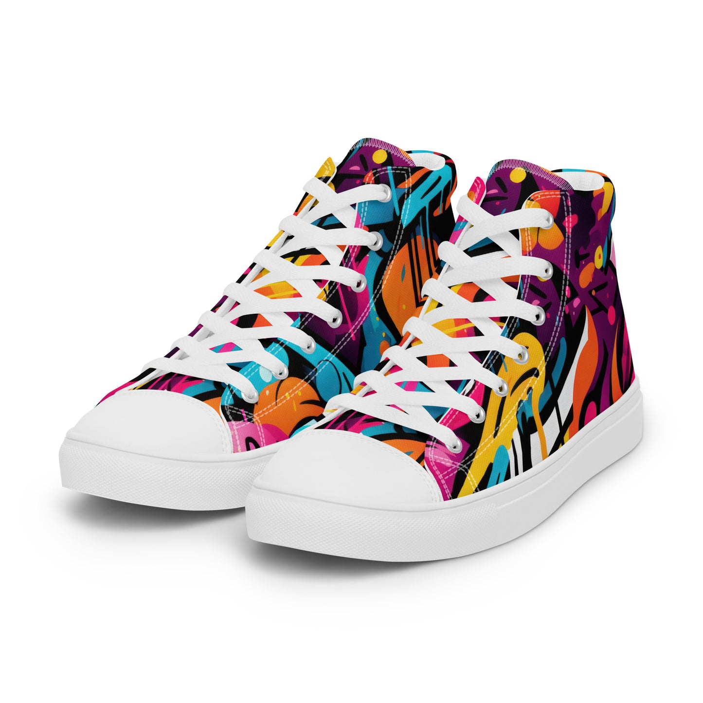 High-Top Damen Sneaker graffiti