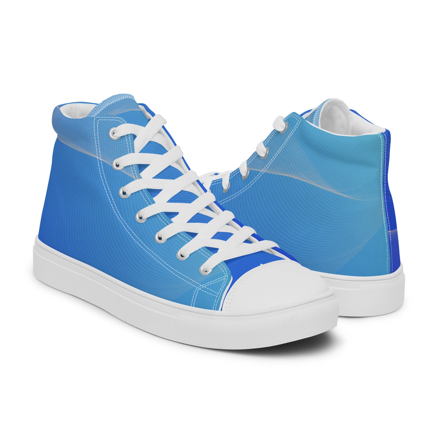 High-Top Damen Sneaker blue tone