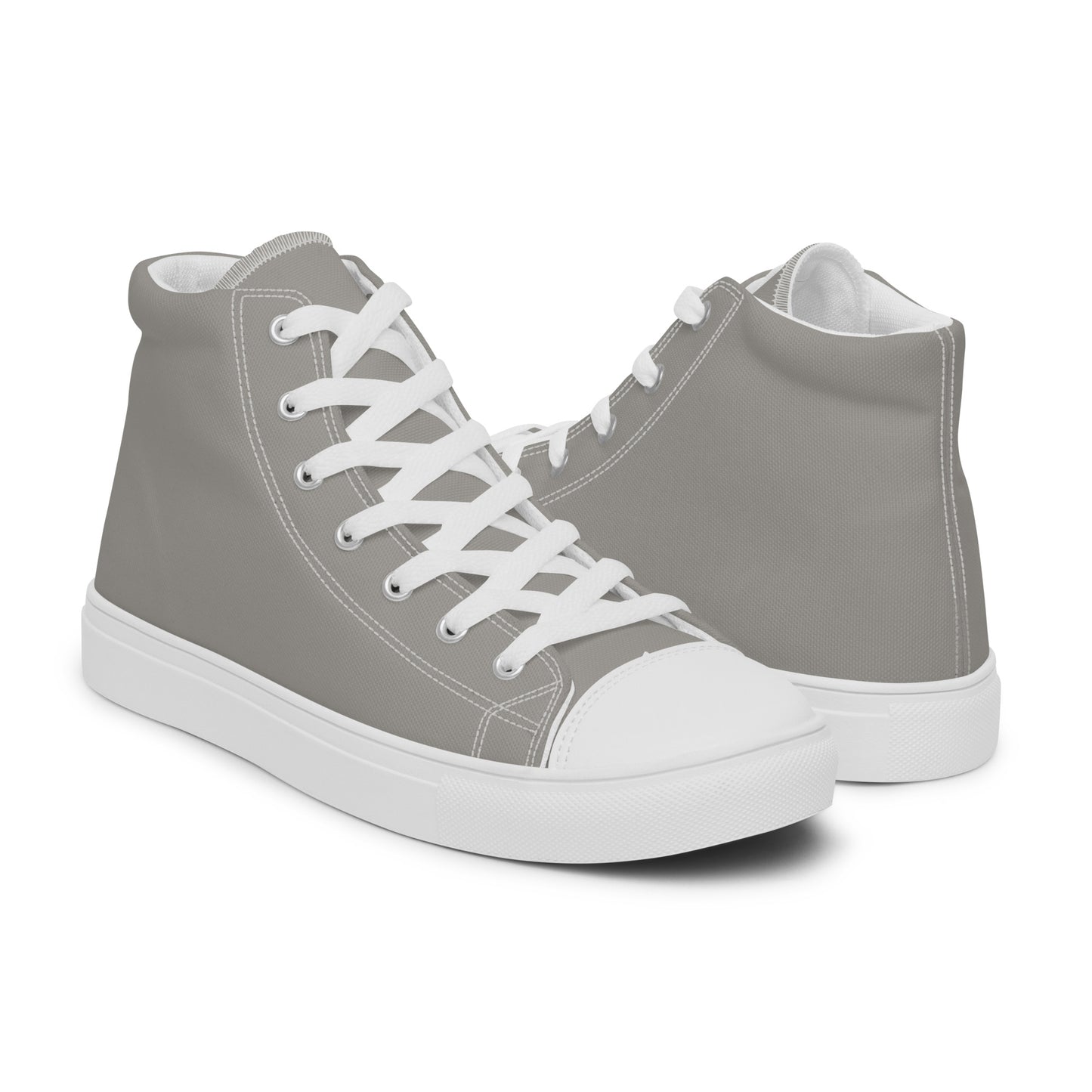 High-Top Damen Sneaker hellgrau