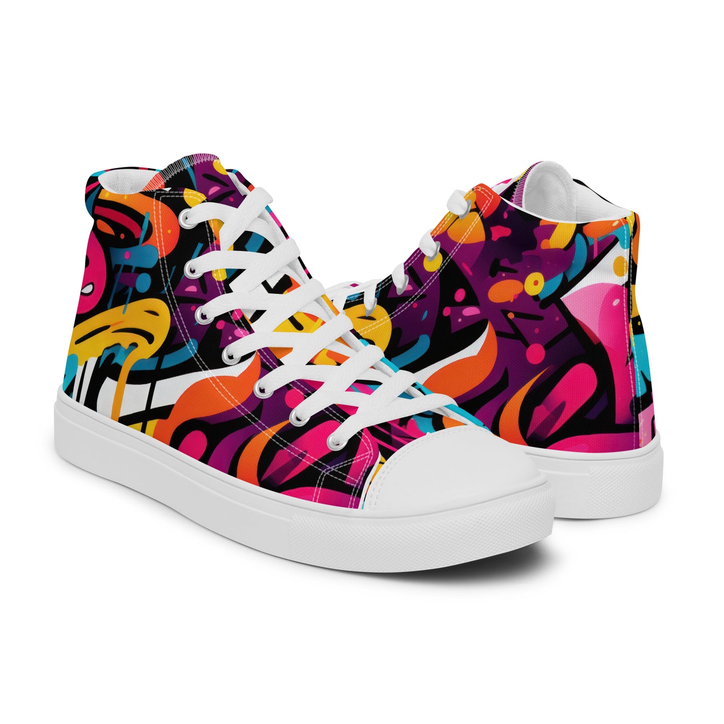 High-Top Damen Sneaker graffiti