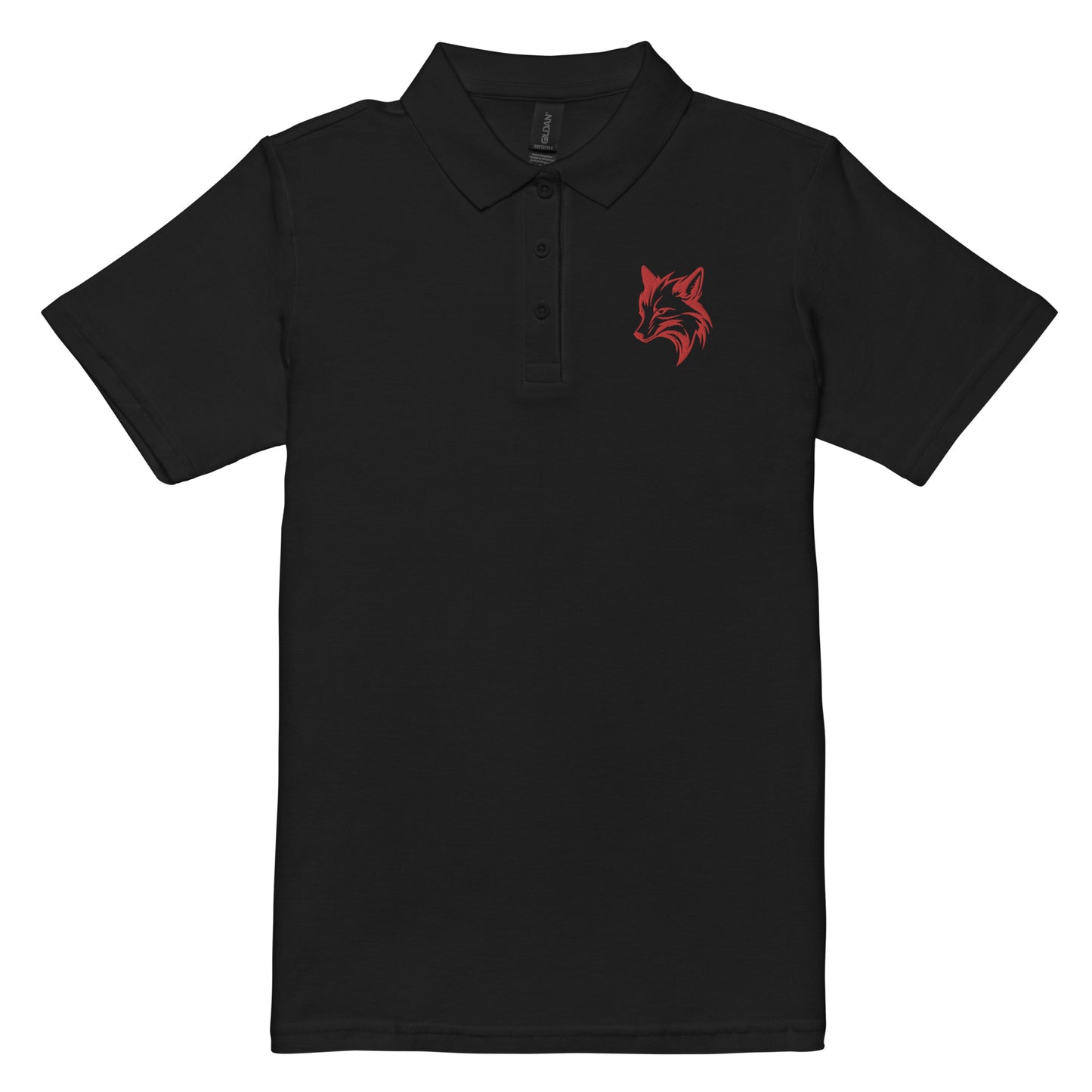 Fox schwarzes Poloshirt für Damen