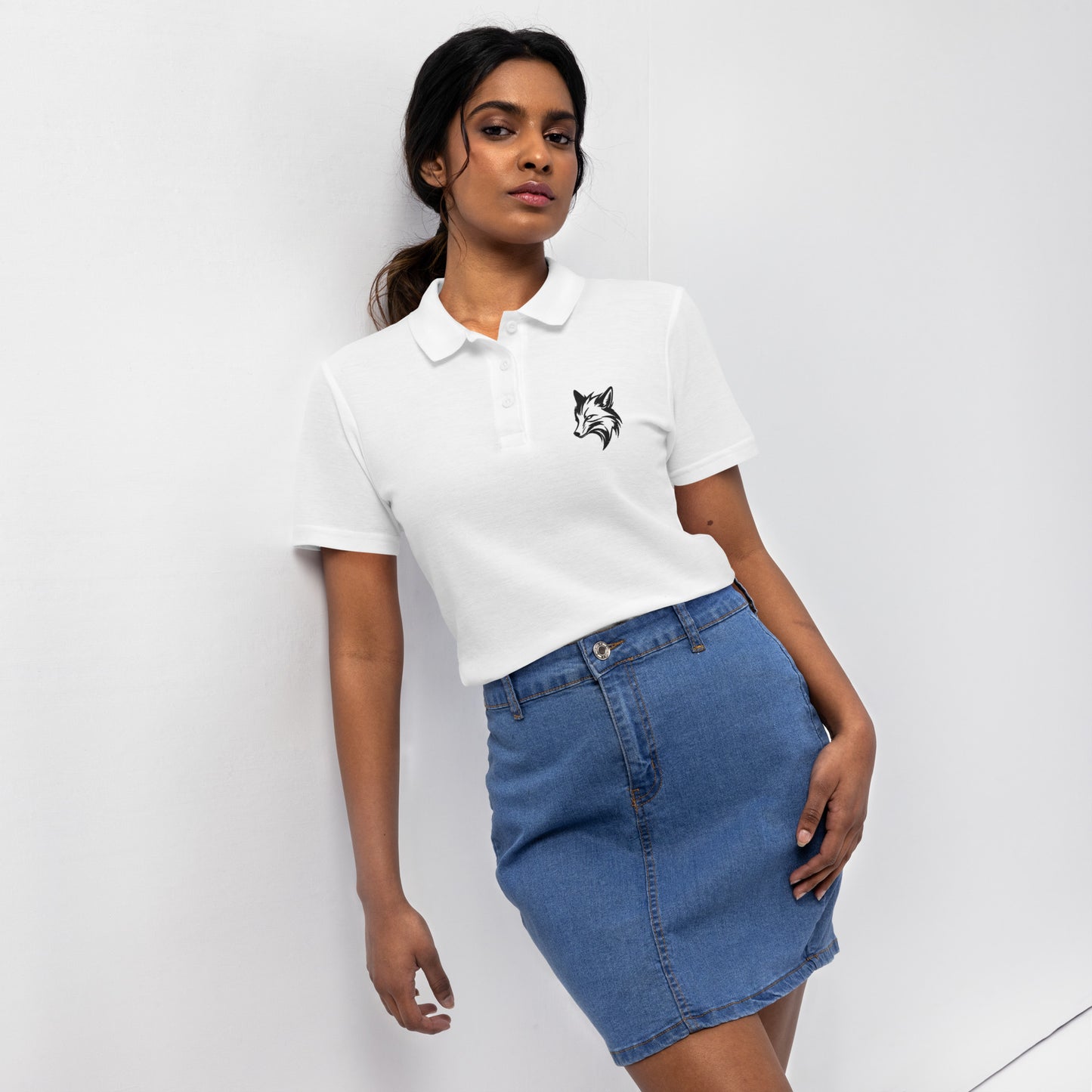 Fox weißes Poloshirt für Damen