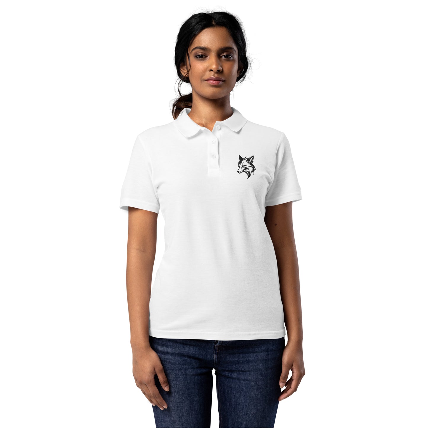 Fox weißes Poloshirt für Damen