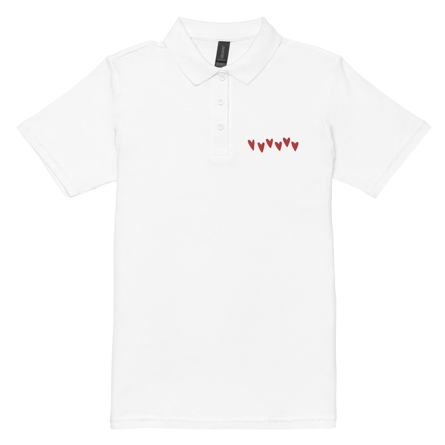 hearts weißes Poloshirt für Damen