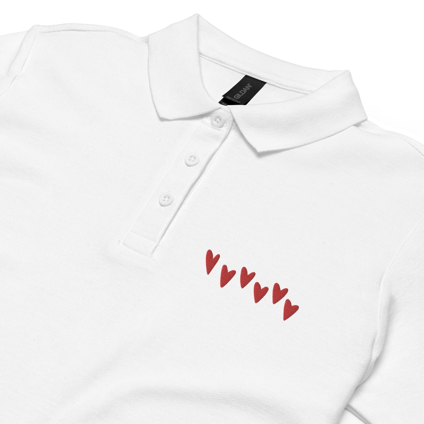 hearts weißes Poloshirt für Damen