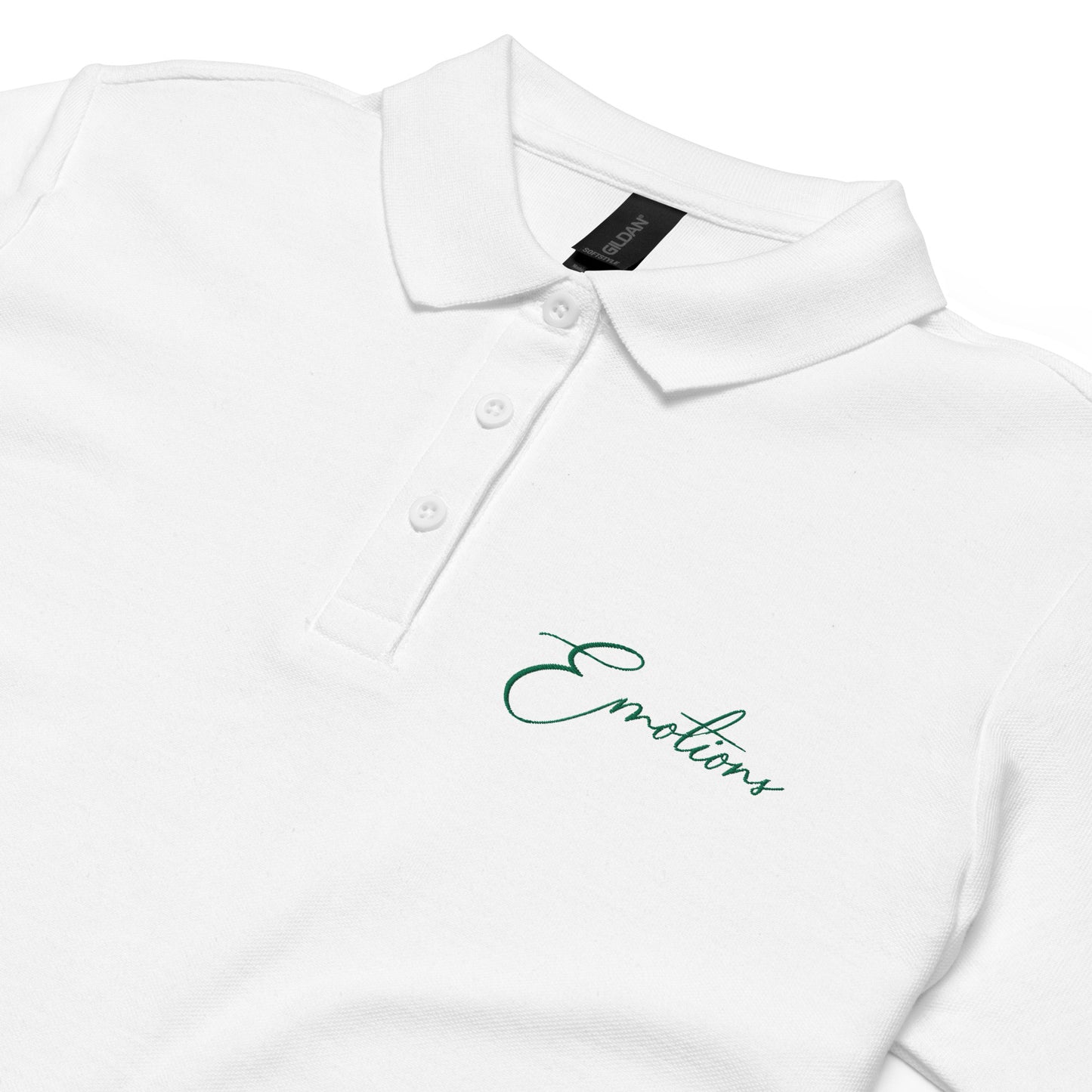 Emotions weißes Poloshirt für Damen