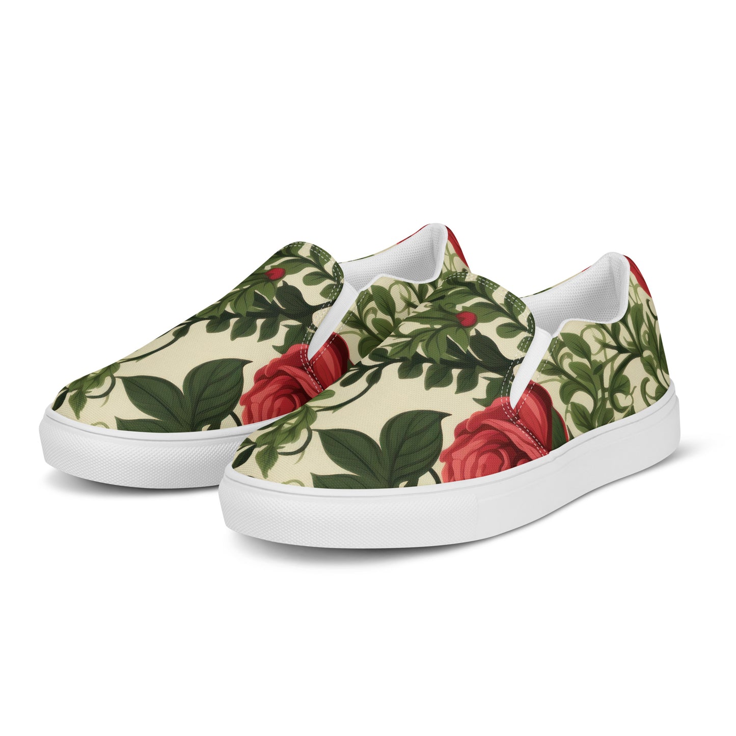 Damen Slipper Rosen Retro