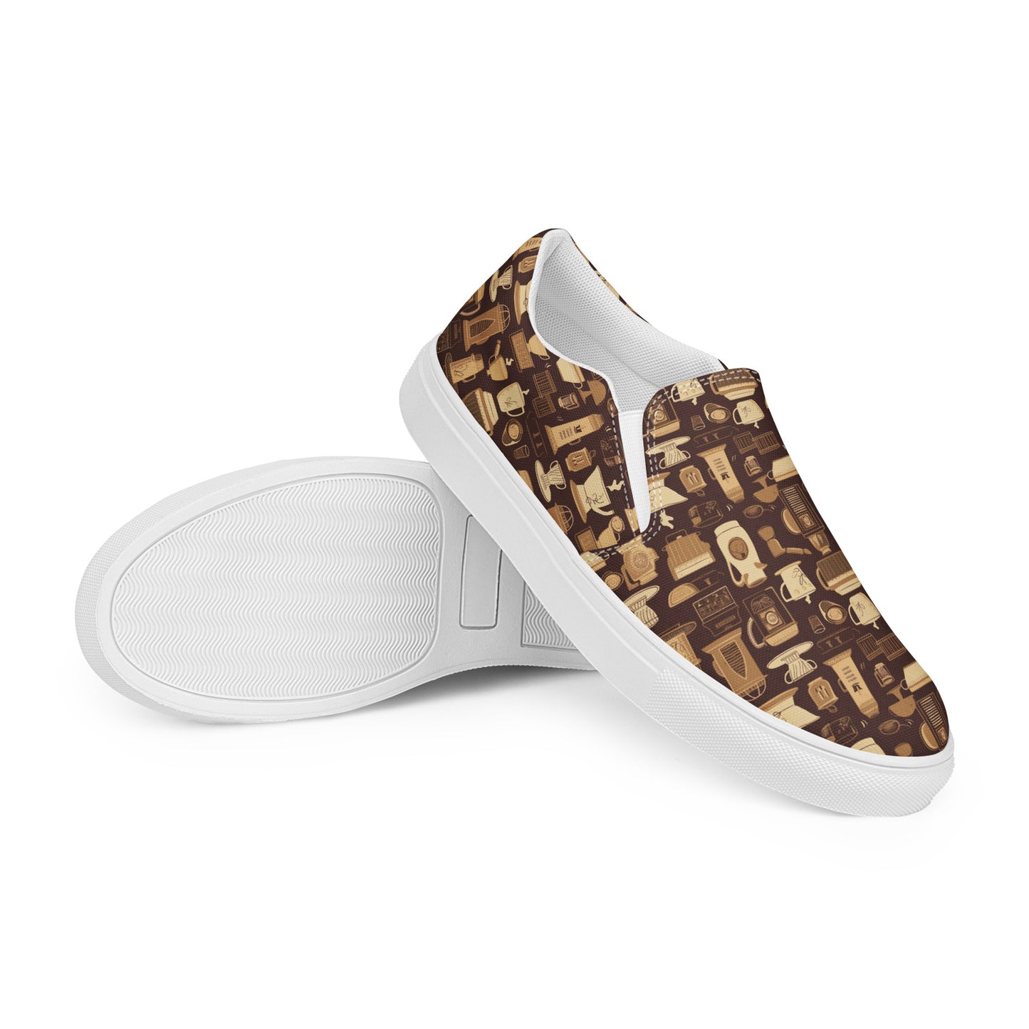 Damen Slipper Vintage Kaffee