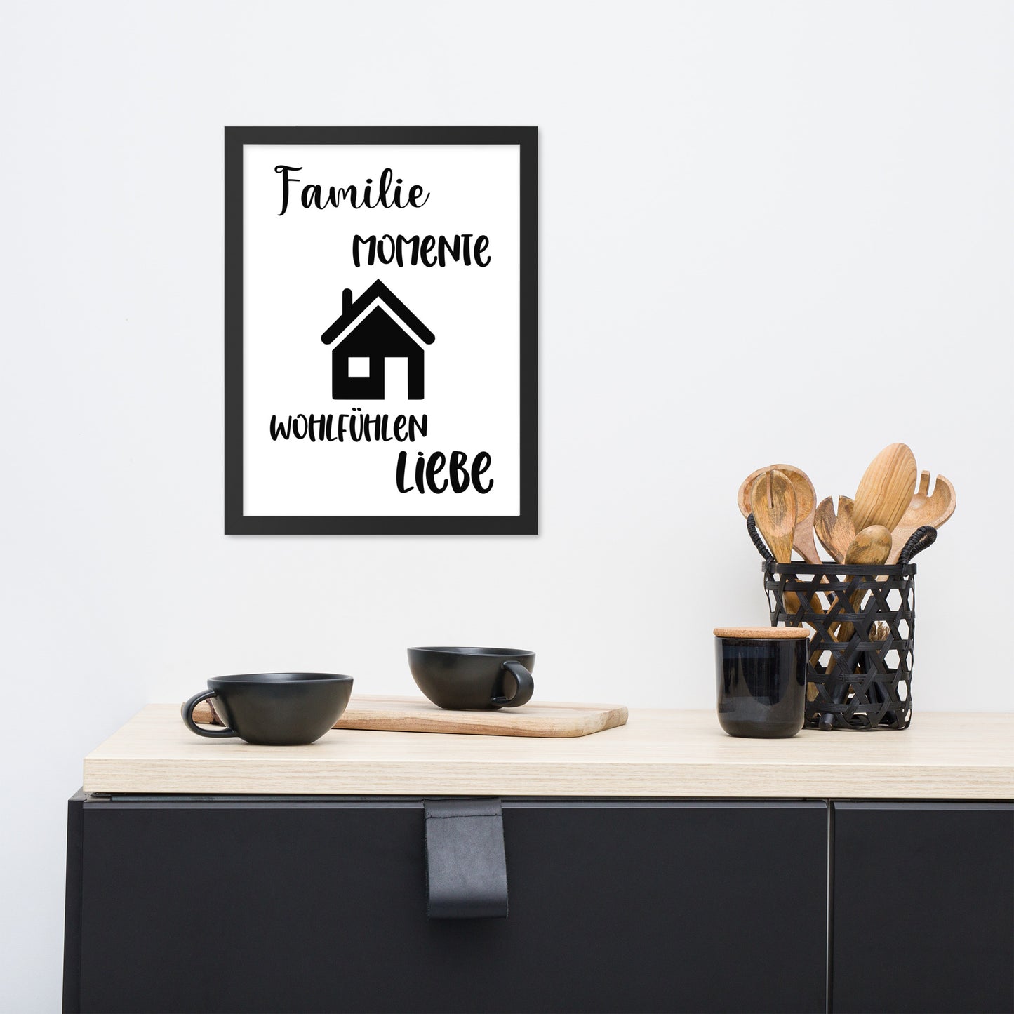 Gerahmtes Poster Familie