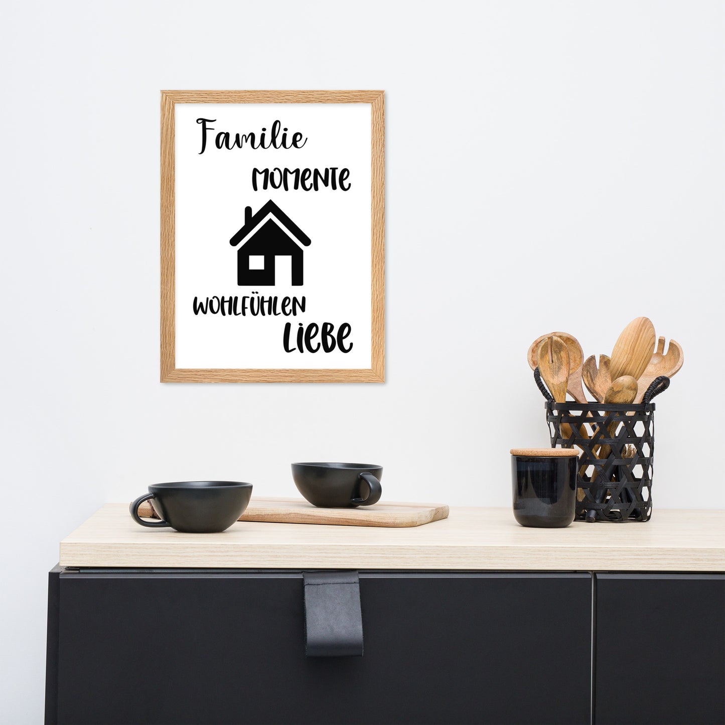 Gerahmtes Poster Familie