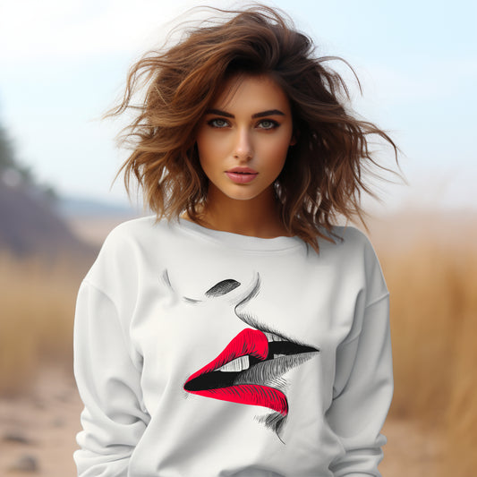 Damen Pullover kiss