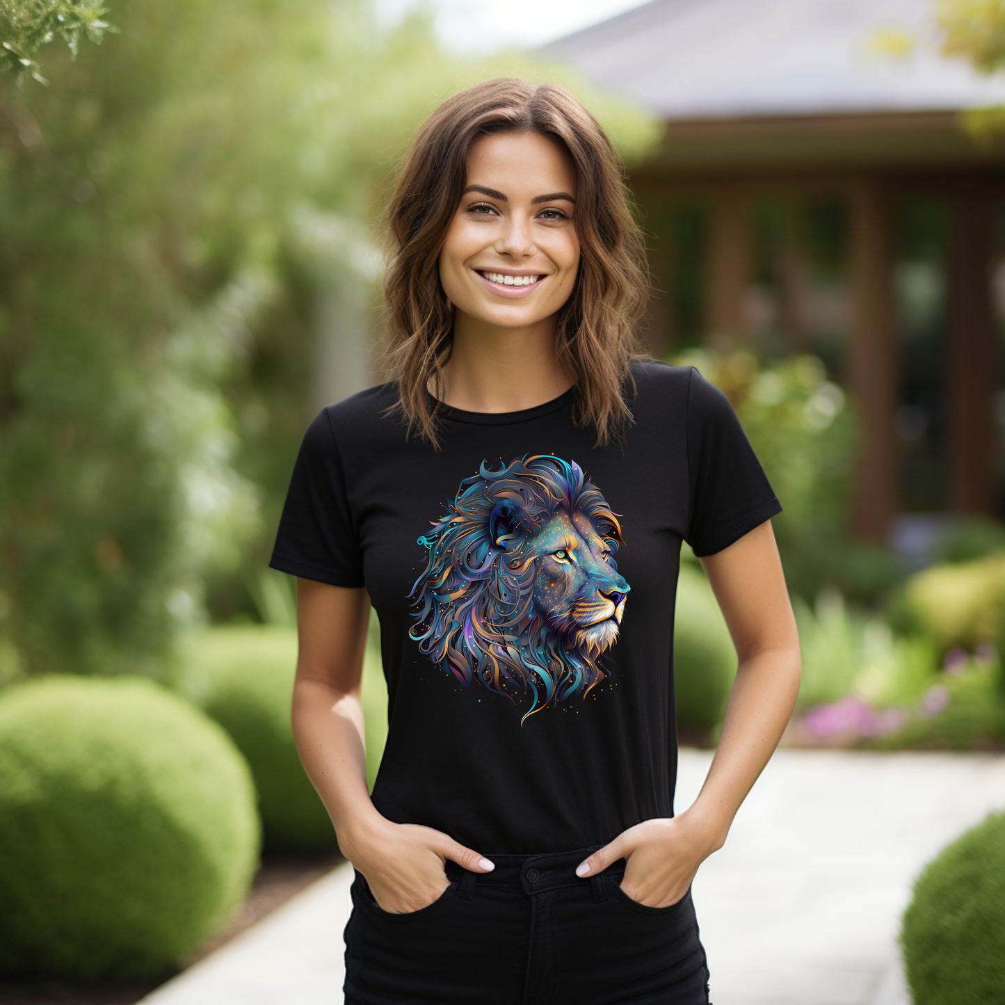 Frauen T-Shirt Löwe / leo