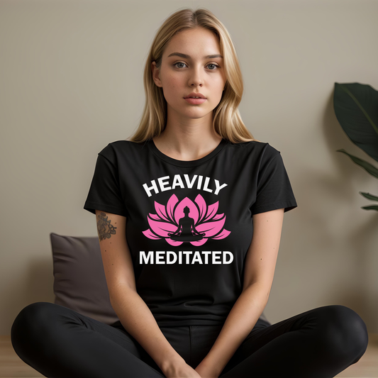Frauen Yoga Sport-Shirt heavily meditated
