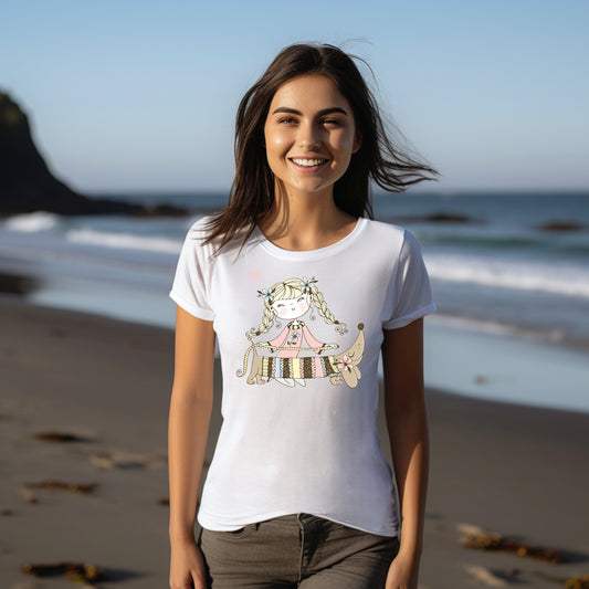 Frauen T-Shirt liebe dein Haustier