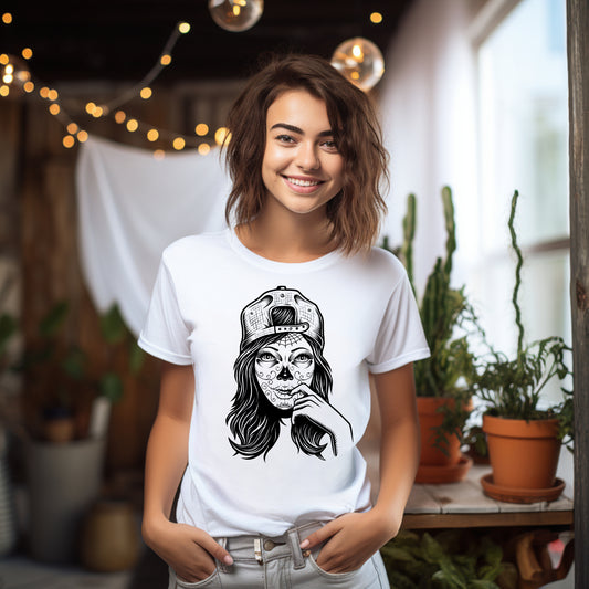 Damen T-Shirt Tag der Toten Festival