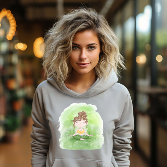 Damen Kapuzenpullover Namaste 2