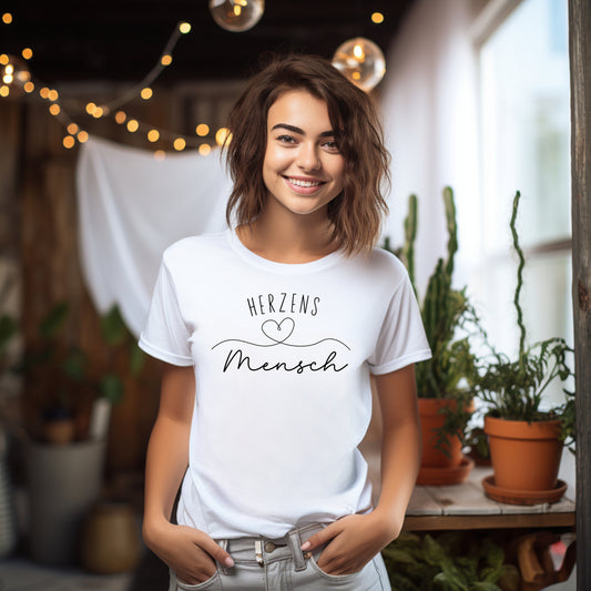 Damen T-Shirt Herzensmensch