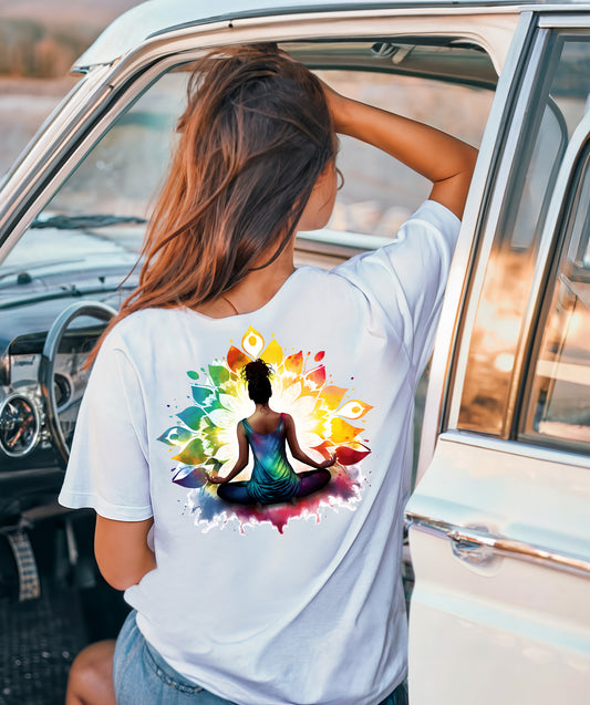 Frauen Sport T-Shirt Bhavana Backprint / Rückenprint