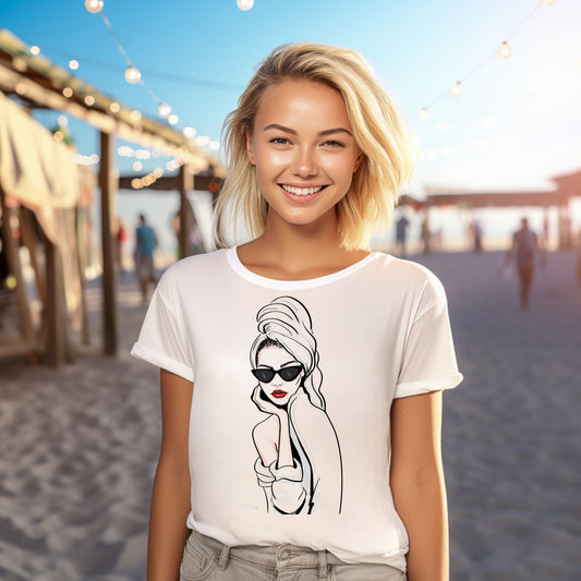 Frauen T-Shirt sonnig