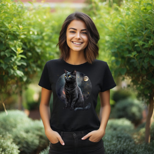 Frauen T-Shirt Himmelskatze Motiv #13
