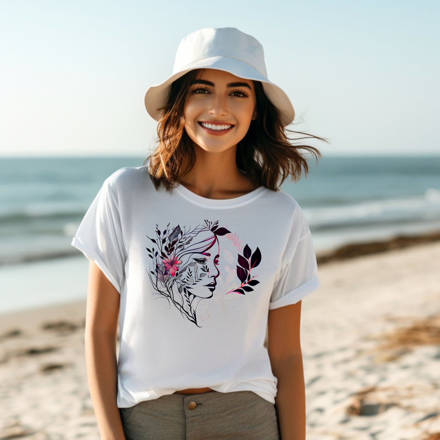 Frauen T-Shirt Natur