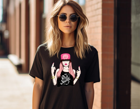 Frauen T-Shirt old school