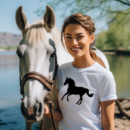 Damen T-Shirt Silhouette
