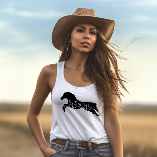 Damen Tank-Top  Blumen