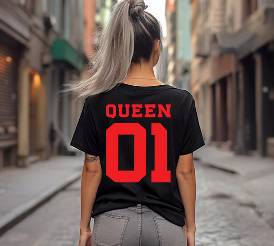 Frauen T-Shirt Queen 01 Backprint / Rückseite