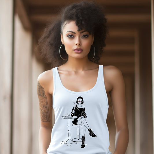 Damen Tank-Top Cafe