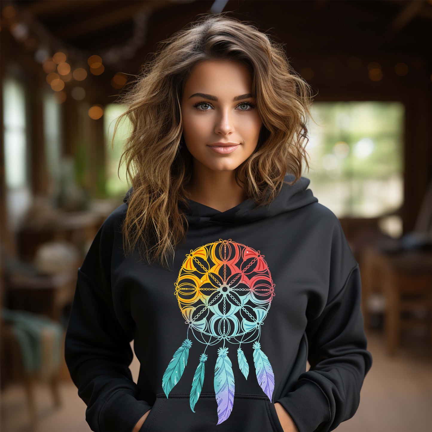 Damen Kapuzenpullover Talisman