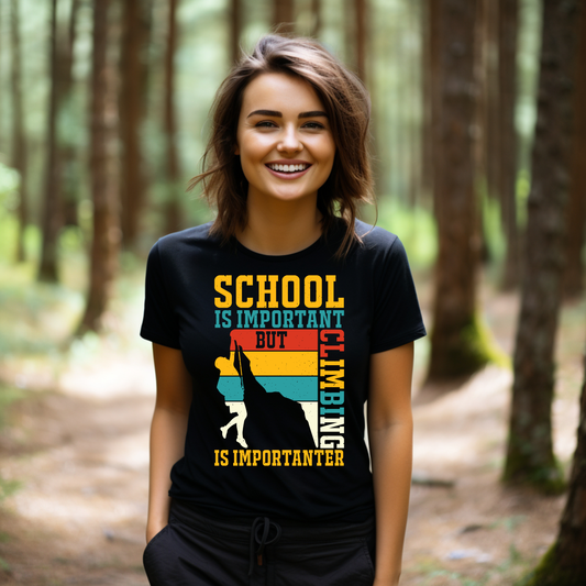 Damen T-Shirt climbing is importanter 2