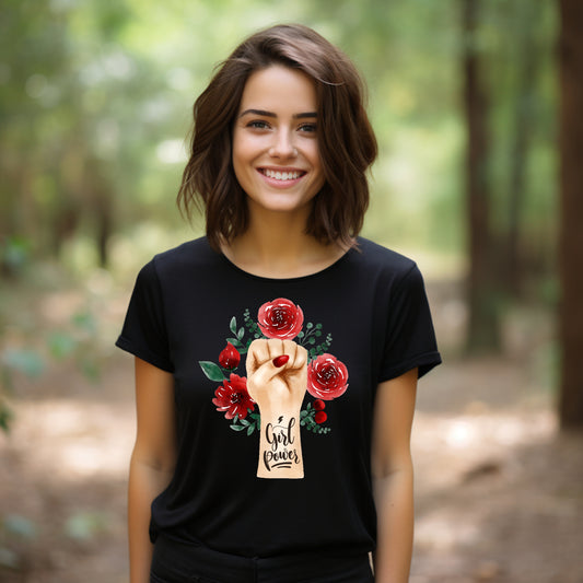 Damen T-Shirt girl power