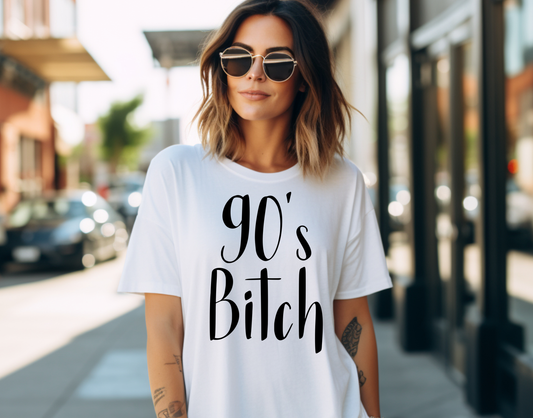 Damen T-Shirt 90's Bitch