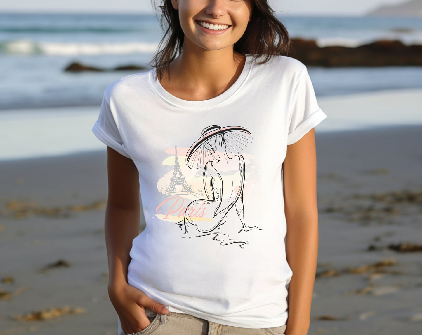 Frauen T-Shirt Paris