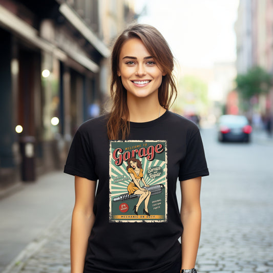 Damen T-Shirt Vintage 1