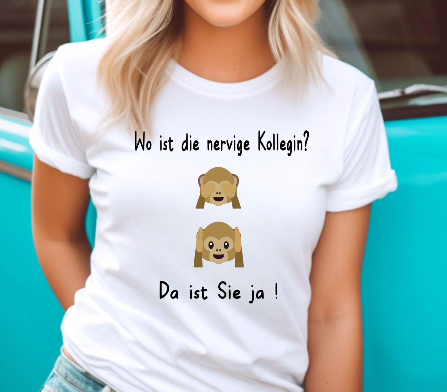 Frauen T-Shirt Wo ist... KolleginEdition