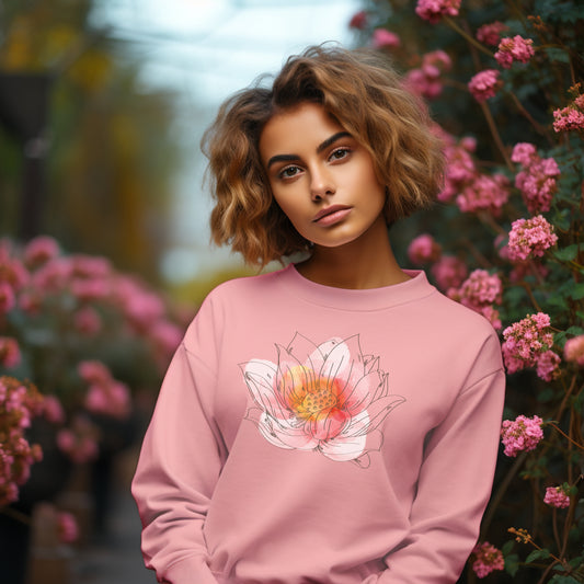 Damen Pullover flower