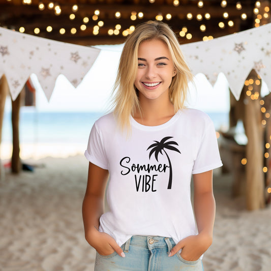 Damen T-Shirt Sommer Vibe