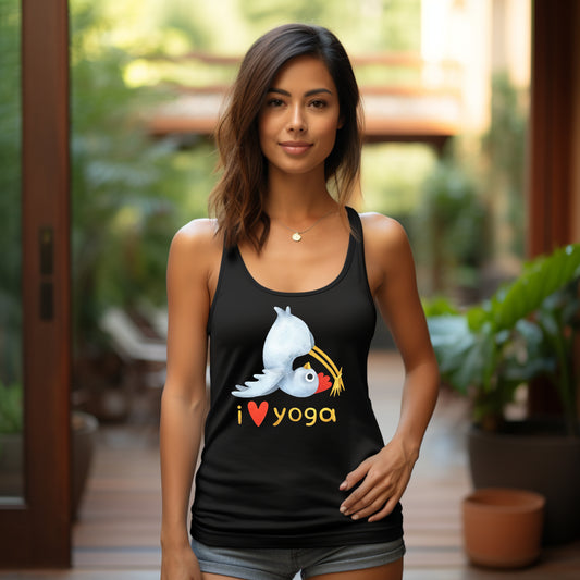 Damen Tank-Top i love yoga