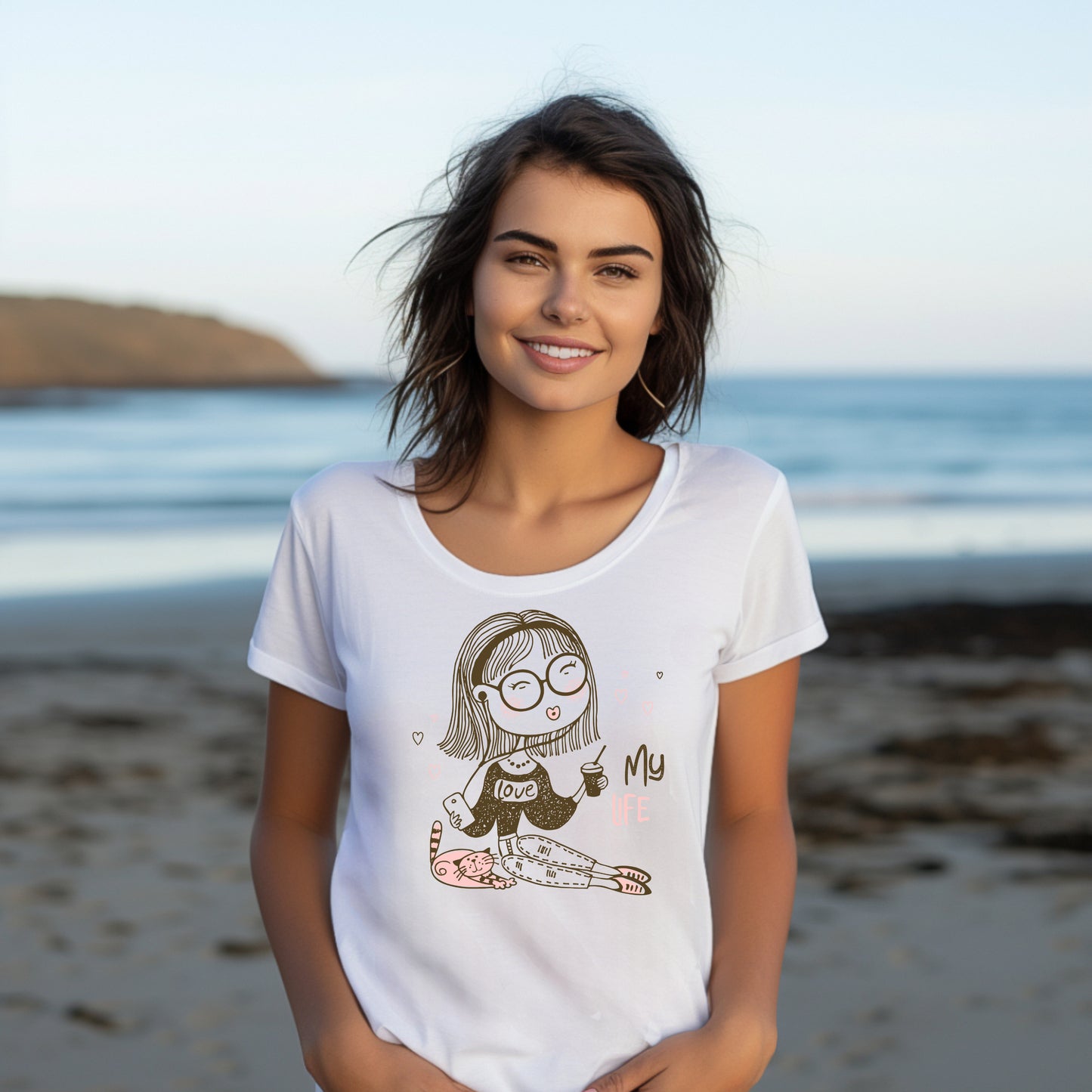 Frauen T-Shirt liebe dein Leben