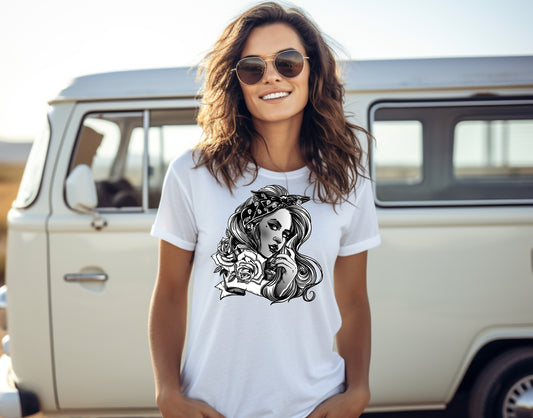 Frauen T-Shirt Rose