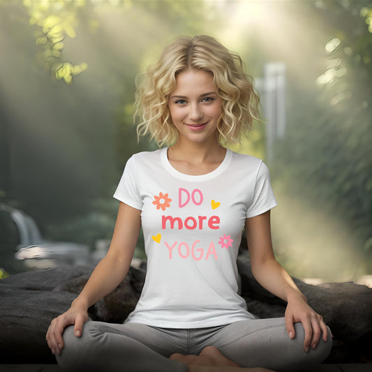 Frauen Yoga Sport-Shirt do more yoga