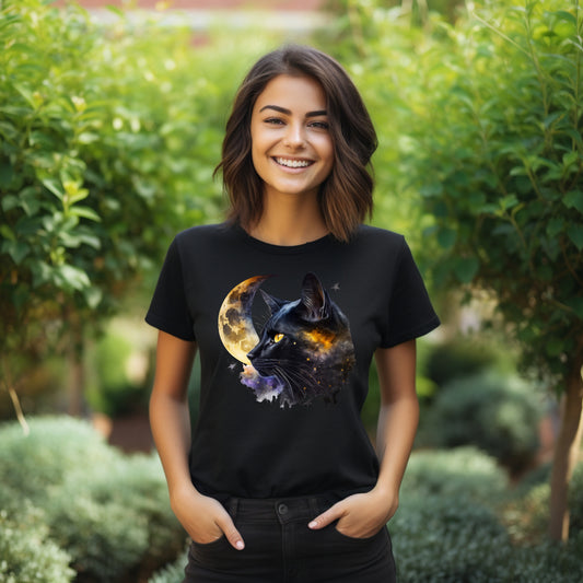 Frauen T-Shirt Himmelskatze Motiv #5