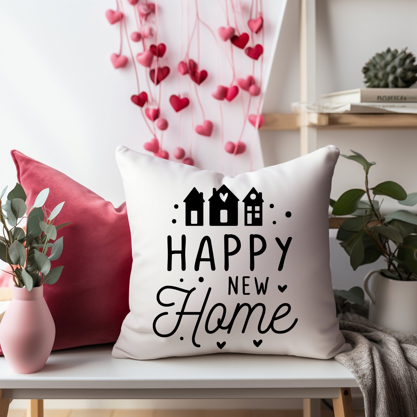 Kissen happy new home