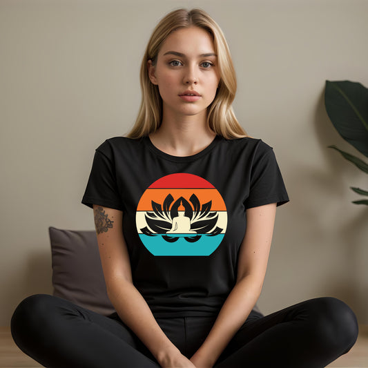 Frauen Yoga Sport-Shirt buddha