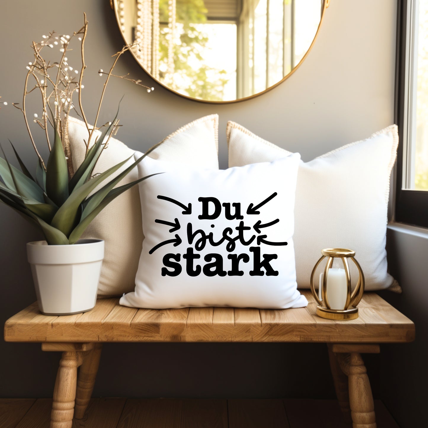 Kissen du bist stark